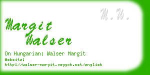 margit walser business card